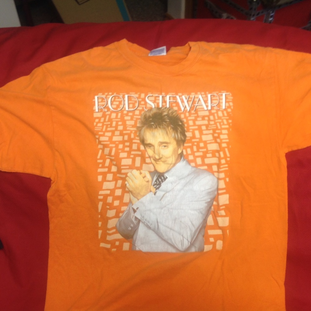 Vintage Rod Stewart concert tshirt